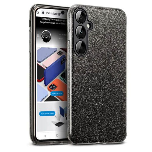 Θήκη Hybrid Strass Black Samsung Galaxy S24/S25