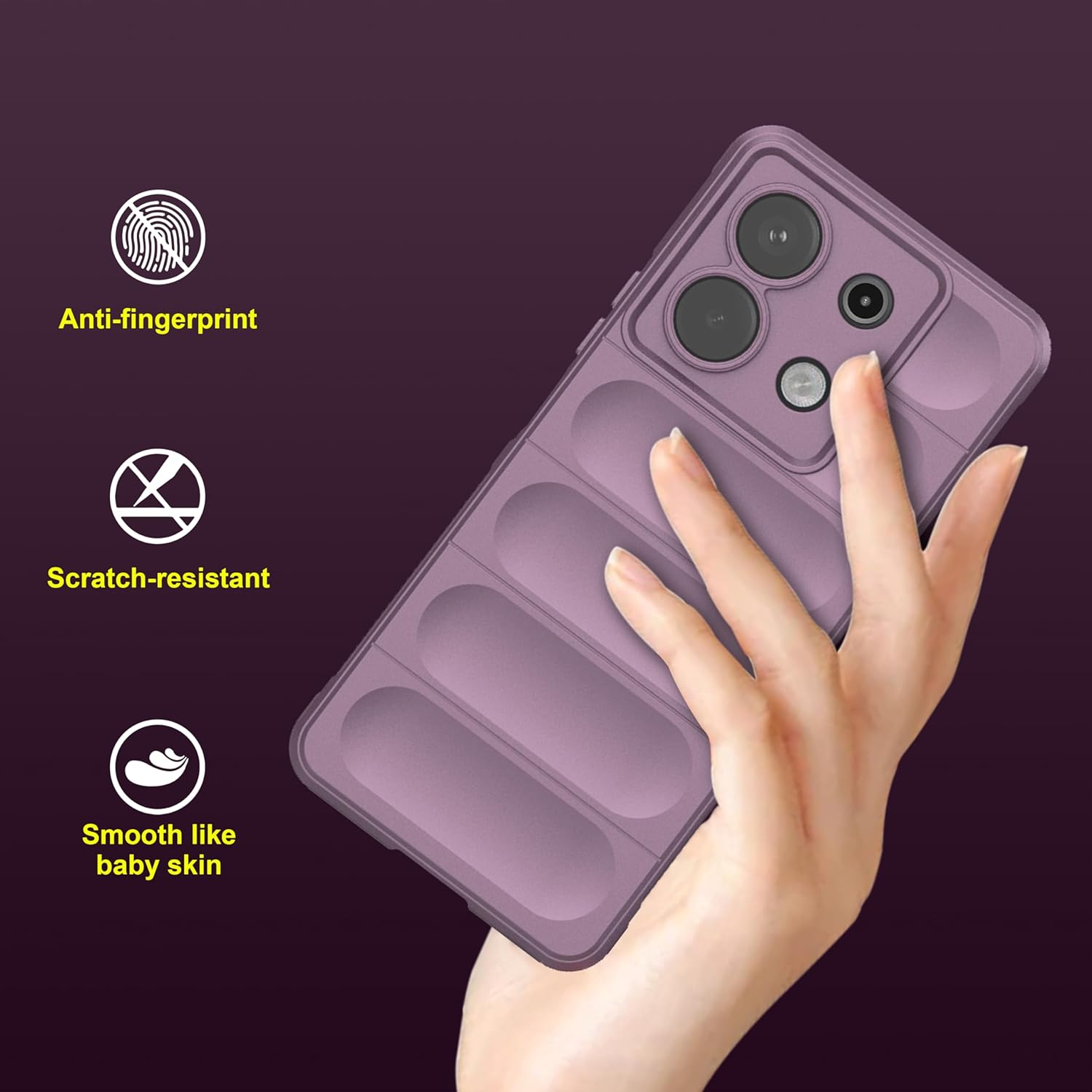 Θήκη Magic Shield Purple Xiaomi Redmi Note 13 Pro 4G ΘΗΚΕΣ Orso Θήκη Magic Shield Purple Xiaomi Redmi Note 13 Pro 4G - Image 2