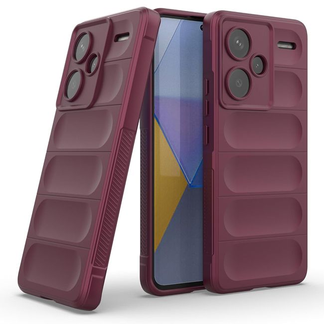 Θήκη Magic Shield Wine Xiaomi Redmi Note 13 Pro+ 5G ΘΗΚΕΣ Orso Θήκη Magic Shield Wine Xiaomi Redmi Note 13 Pro+ 5G