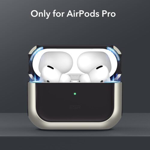 Alternative view of ESR AirPods Pro Orbit Hybrid Case Titanium (MagSafe Compatible)