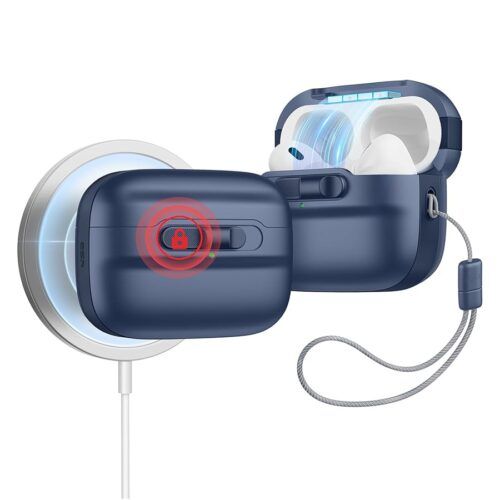 Θήκη ESR AirPods Pro Pulse Magnetic Lock Dark Blue (MagSafe Compatible) APPLE AIRPODS ESR Θήκη ESR AirPods Pro Pulse Magnetic Lock Dark Blue (MagSafe Compatible)
