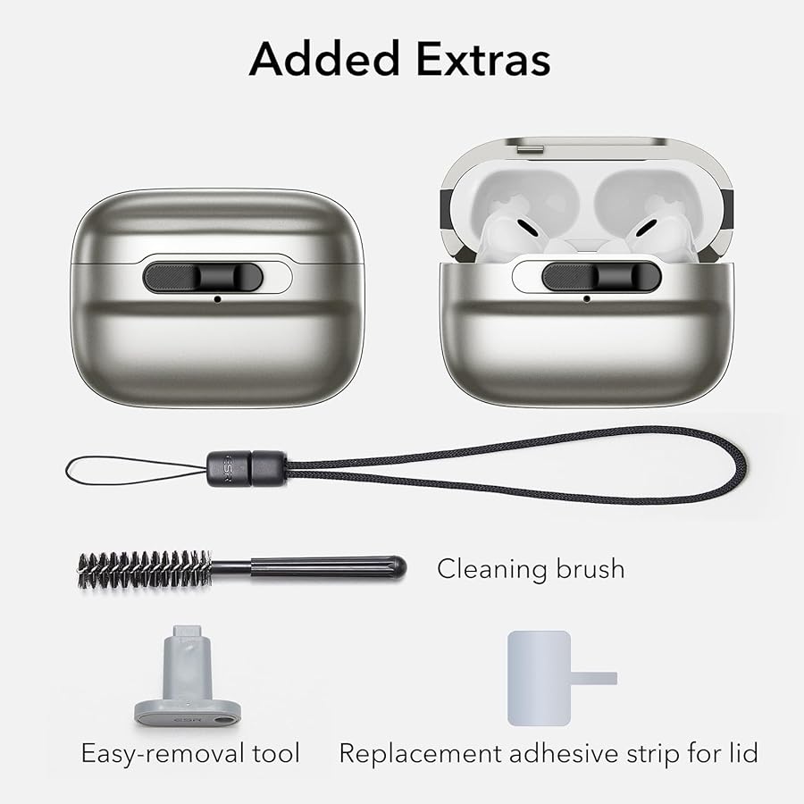 Θήκη ESR AirPods Pro Pulse Magnetic Lock Titanium (MagSafe Compatible) APPLE AIRPODS ESR Θήκη ESR AirPods Pro Pulse Magnetic Lock Titanium (MagSafe Compatible) - Image 6