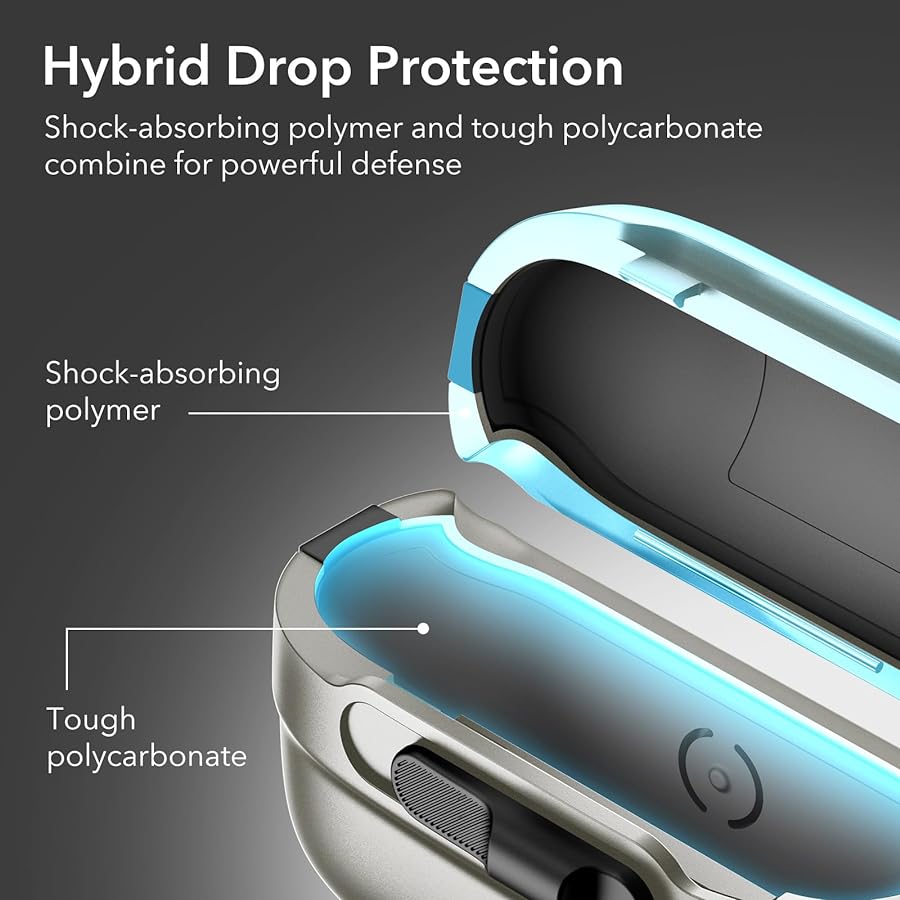 Θήκη ESR AirPods Pro Pulse Magnetic Lock Titanium (MagSafe Compatible) APPLE AIRPODS ESR Θήκη ESR AirPods Pro Pulse Magnetic Lock Titanium (MagSafe Compatible) - Image 4