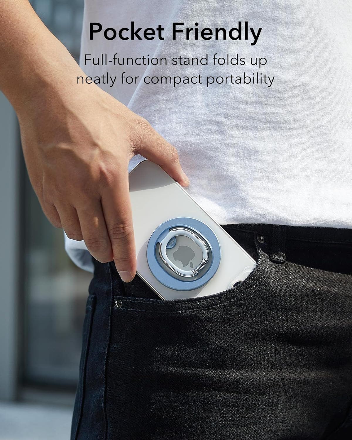 ESR HaloLock MagSafe Ring Stand Sierra Blue MAGSAFE GADGETS ESR ESR HaloLock MagSafe Ring Stand Sierra Blue - Image 5