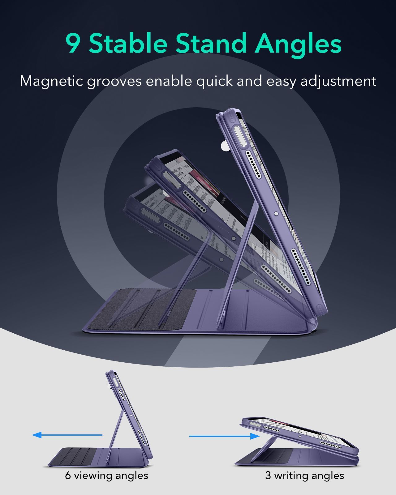 Θήκη ESR Shift Magnetic Purple iPad Air 4/5/Air 11 ΘΗΚΕΣ ESR Θήκη ESR Shift Magnetic Purple iPad Air 4/5/Air 11 - Image 4