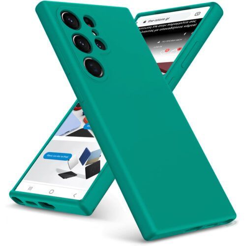 Θήκη Rubber Silk Jungle Green Samsung Galaxy S23 Ultra