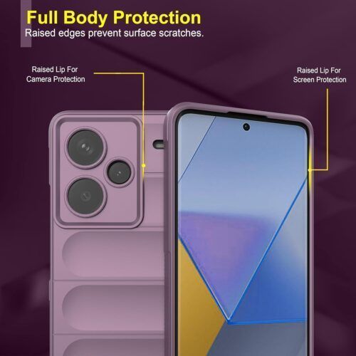 Alternative view of Θήκη Magic Shield Purple Xiaomi Redmi Note 13 Pro+ 5G