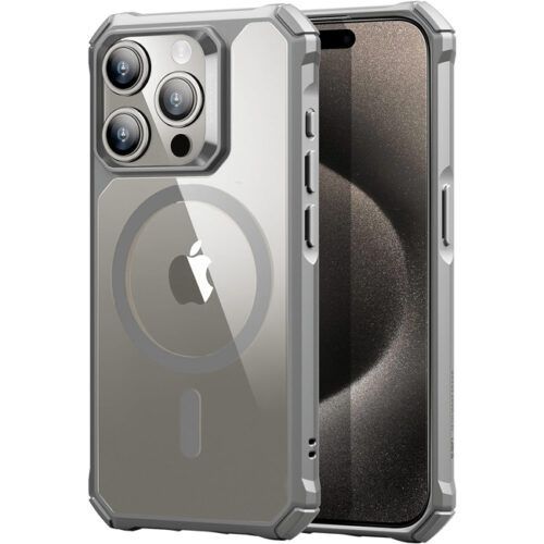 Θήκη ESR Air Armor HaloLock MagSafe Grey iPhone 15 Pro ΘΗΚΕΣ ESR Θήκη ESR Air Armor HaloLock MagSafe Grey iPhone 15 Pro