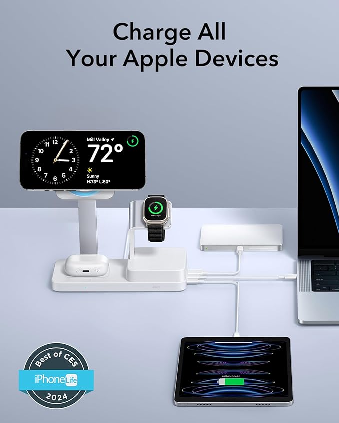 ESR 100W 6-in-1 CryoBoost Charging Station MagSafe Certified APPLE WATCH ESR ESR 100W 6-in-1 CryoBoost Charging Station MagSafe Certified - Image 6