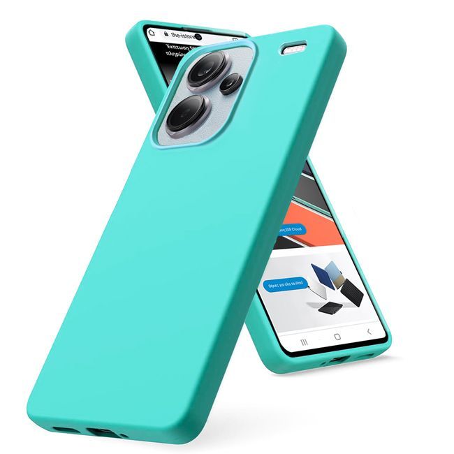 Θήκη Rubber Silk Mint Xiaomi Redmi Note 13 Pro+ 5G ΘΗΚΕΣ Orso Θήκη Rubber Silk Mint Xiaomi Redmi Note 13 Pro+ 5G