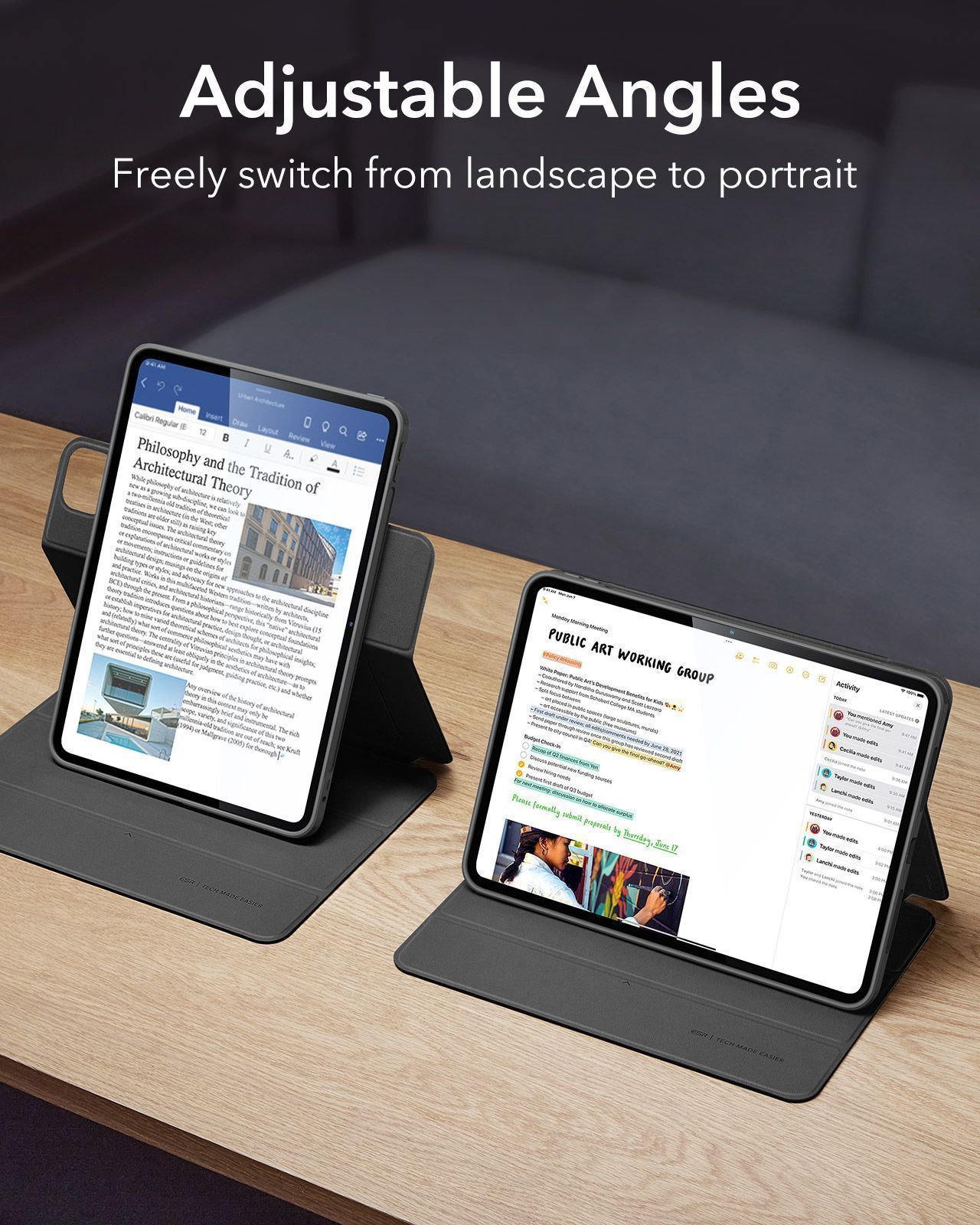 Θήκη ESR Rebound Hybrid 360 Black iPad Pro 11 2024 ΘΗΚΕΣ ESR Θήκη ESR Rebound Hybrid 360 Black iPad Pro 11 2024 - Image 8