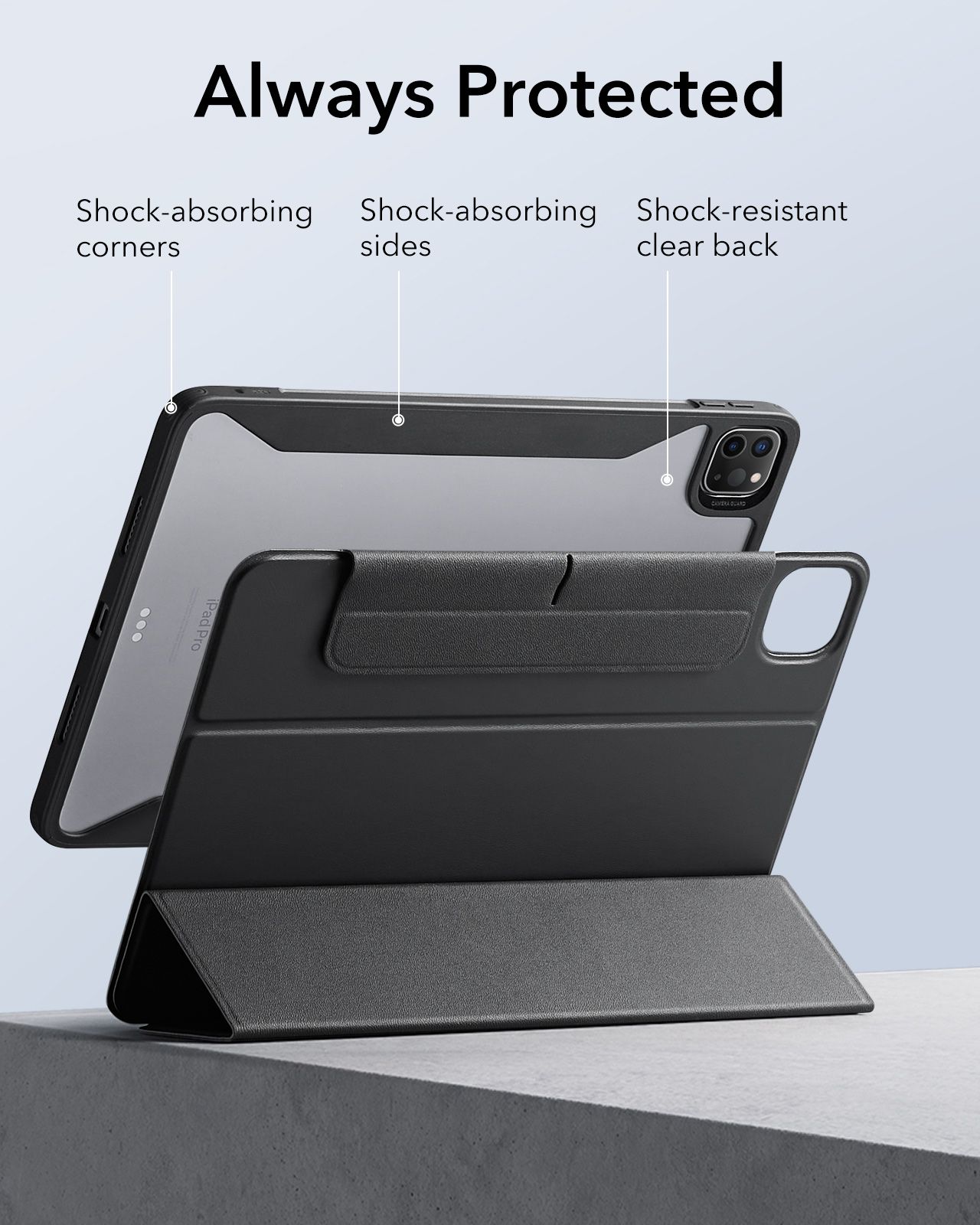 Θήκη ESR Rebound Hybrid 360 Black iPad Pro 11 2024 ΘΗΚΕΣ ESR Θήκη ESR Rebound Hybrid 360 Black iPad Pro 11 2024 - Image 2