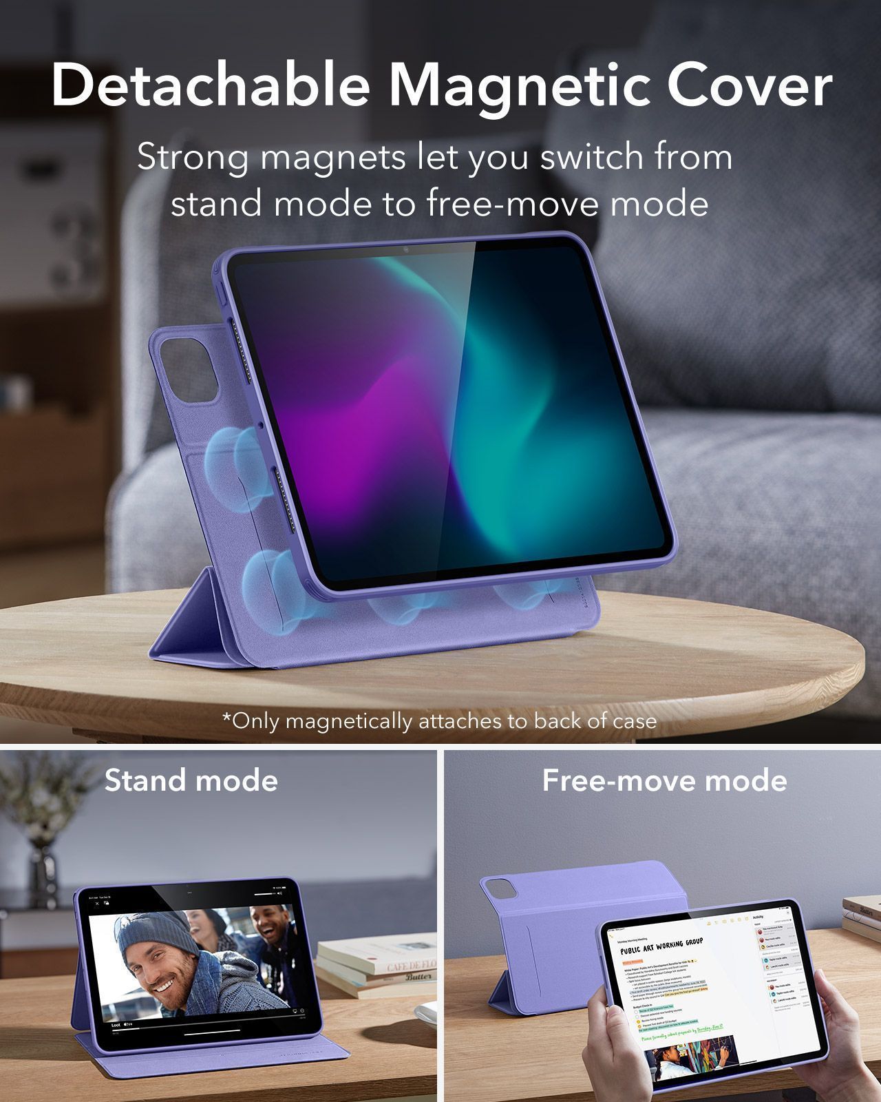 Θήκη ESR Rebound Hybrid 360 Lavender iPad Pro 11 2024 ΘΗΚΕΣ ESR Θήκη ESR Rebound Hybrid 360 Lavender iPad Pro 11 2024 - Image 7
