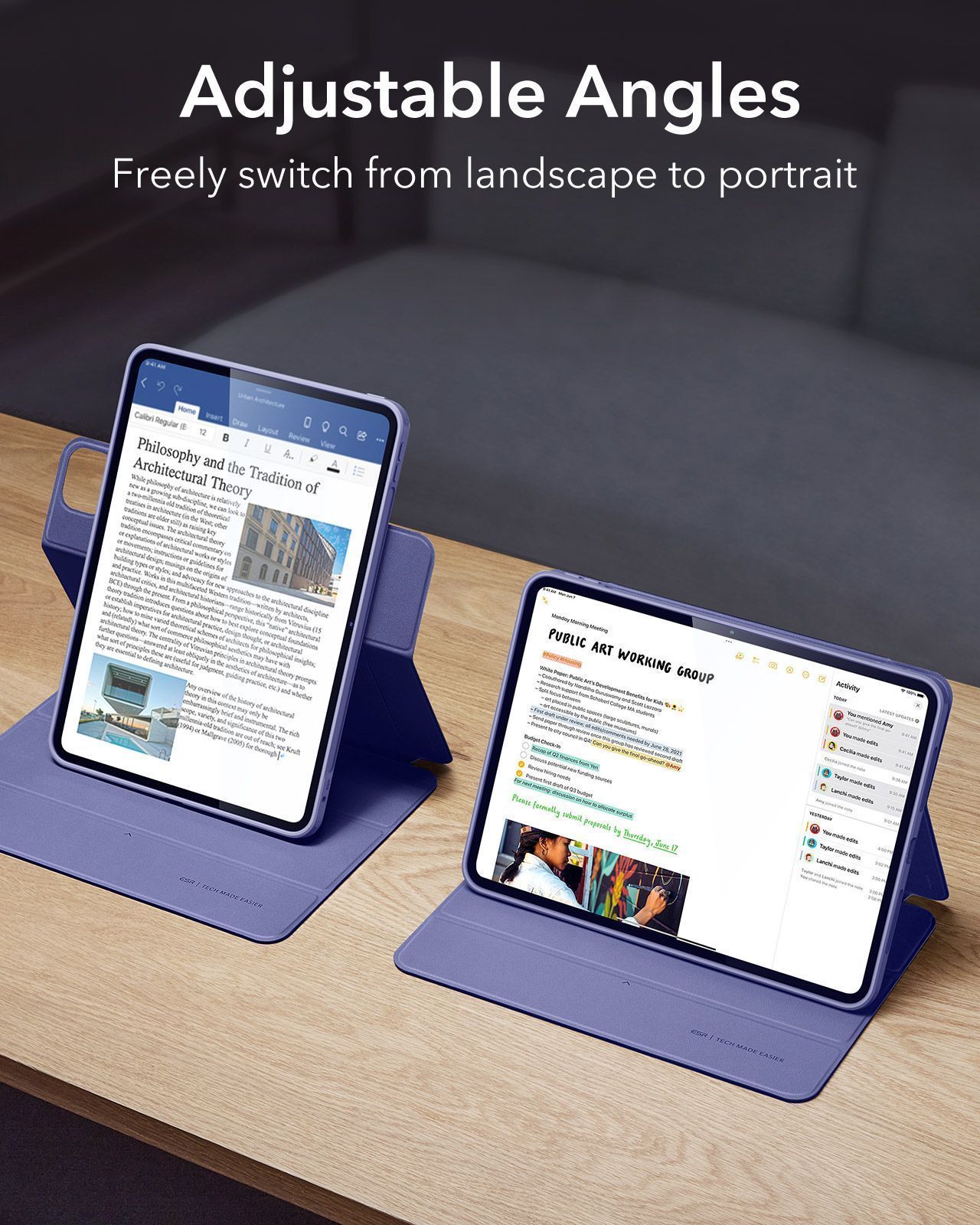 Θήκη ESR Rebound Hybrid 360 Lavender iPad Pro 11 2024 ΘΗΚΕΣ ESR Θήκη ESR Rebound Hybrid 360 Lavender iPad Pro 11 2024 - Image 6