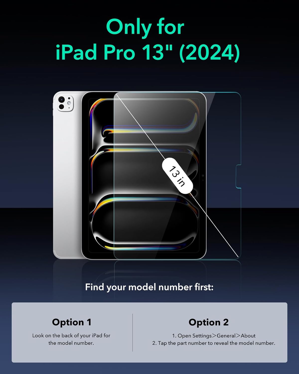 (2 Pack) ESR Armorite Ultra-Tough Tempered Glass iPad Pro 13 2024 (With Easy Application Tray) ΠΡΟΣΤΑΣΙΑ ΟΘΟΝΗΣ ESR (2 Pack) ESR Armorite Ultra-Tough Tempered Glass iPad Pro 13 2024 (With Easy Application Tray) - Image 9