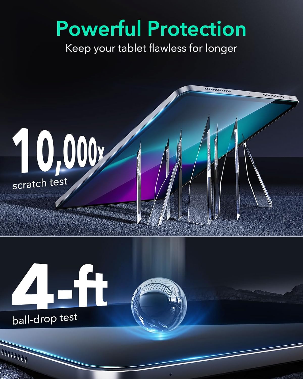 (2 Pack) ESR Armorite Ultra-Tough Tempered Glass iPad Pro 11 2021/2022/ iPad Air 4/5 (With Easy Application Tray) ΠΡΟΣΤΑΣΙΑ ΟΘΟΝΗΣ ESR (2 Pack) ESR Armorite Ultra-Tough Tempered Glass iPad Pro 11 2021/2022/ iPad Air 4/5 (With Easy Application Tray) - Image 6