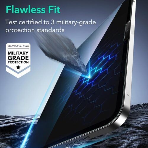 Alternative view of (2 Pack) ESR Armorite Ultra-Tough Tempered Glass iPad Pro 11 2021/2022/ iPad Air 4/5 (With Easy Application Tray)