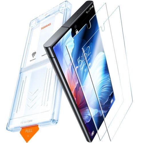 (2-Pack) Torras Install Master GlassGo Full Cover Tempered Glass Samsung Galaxy S24 Ultra