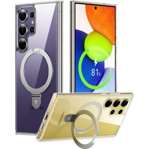 Θήκη Torras Ostand MagSafe Kickstand Clear Samsung Galaxy S25 Ultra ΘΗΚΕΣ TORRAS Θήκη Torras Ostand MagSafe Kickstand Clear Samsung Galaxy S25 Ultra