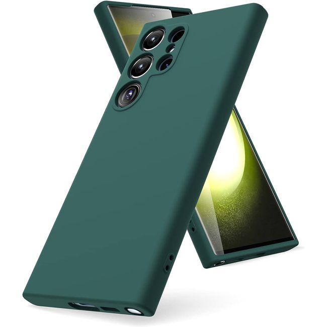 Θήκη Rubber Silk Forest Green Samsung Galaxy S24 Ultra STOCK OFFERS OEM Θήκη Rubber Silk Forest Green Samsung Galaxy S24 Ultra