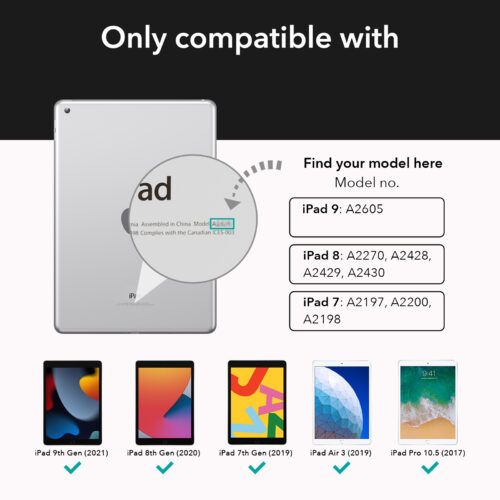 Alternative view of (2 Pack) ESR Screen Protector Paper Feel iPad 10.2 2019/2020/2021 (With Easy Installation Frame)