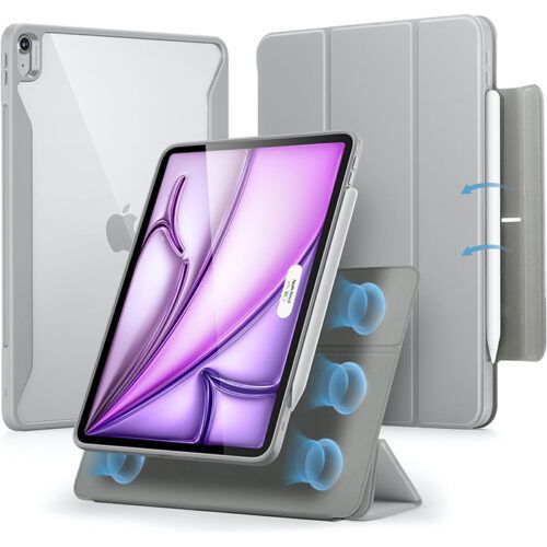 Θήκη ESR Rebound Hybrid 360 Grey iPad Air 13 2024 ΘΗΚΕΣ ESR Θήκη ESR Rebound Hybrid 360 Grey iPad Air 13 2024