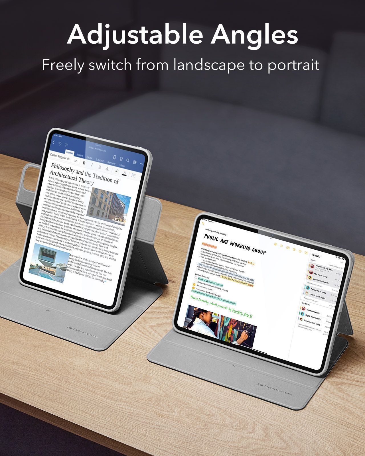 Θήκη ESR Rebound Hybrid 360 Grey iPad Pro 11 2024 ΘΗΚΕΣ ESR Θήκη ESR Rebound Hybrid 360 Grey iPad Pro 11 2024 - Image 7