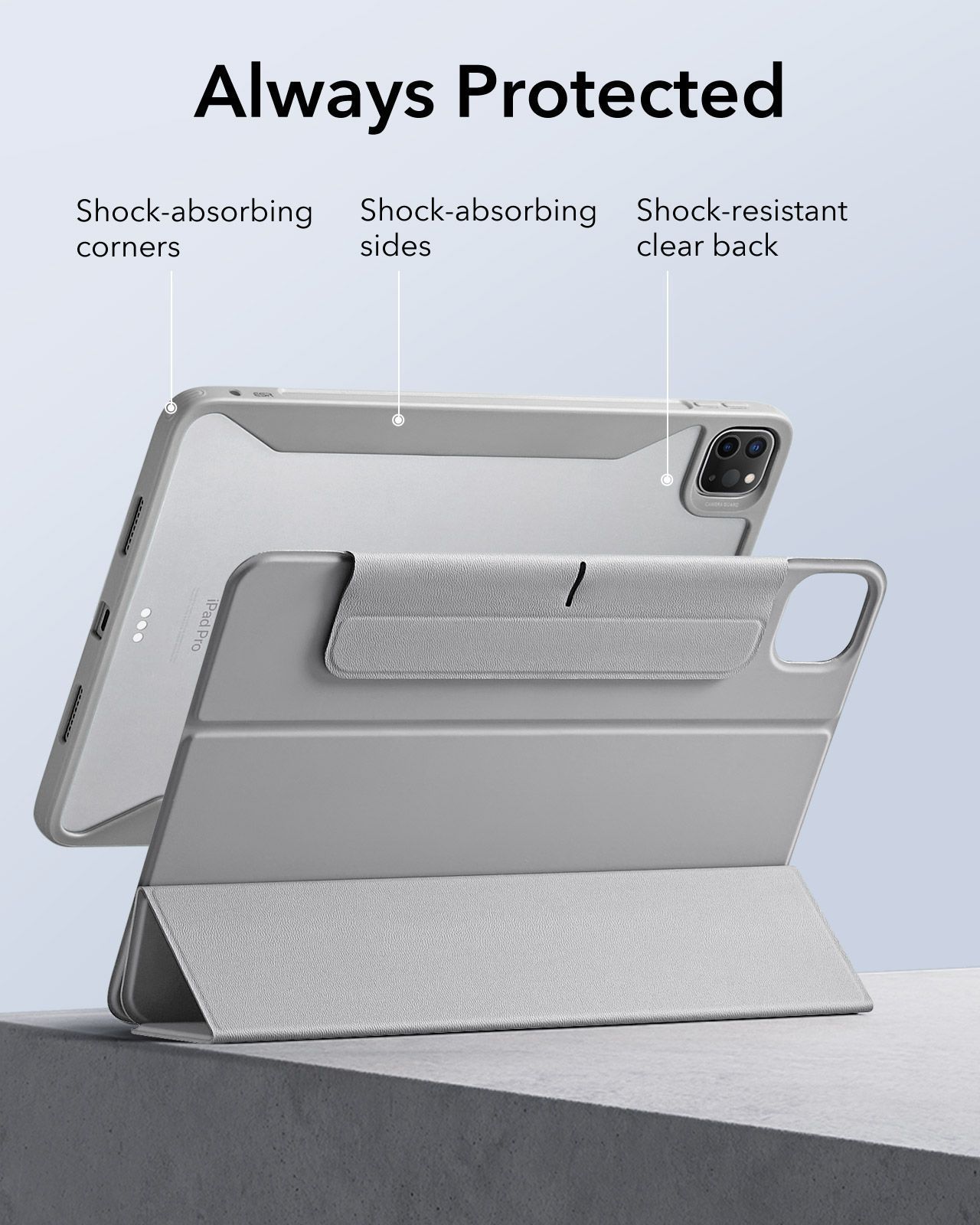Θήκη ESR Rebound Hybrid 360 Grey iPad Pro 11 2024 ΘΗΚΕΣ ESR Θήκη ESR Rebound Hybrid 360 Grey iPad Pro 11 2024 - Image 5