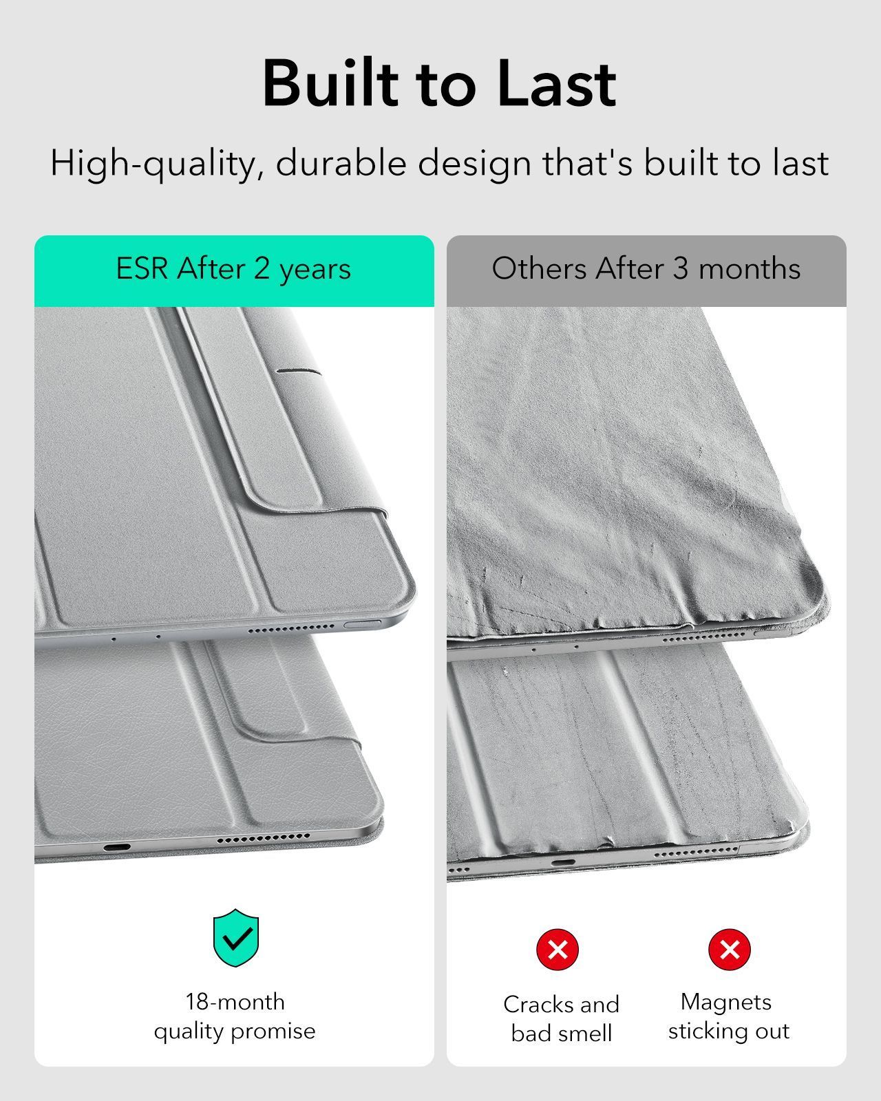 ESR Rebound Magnetic with Clasp Grey iPad Pro 11 2024 ΘΗΚΕΣ ESR ESR Rebound Magnetic with Clasp Grey iPad Pro 11 2024 - Image 3