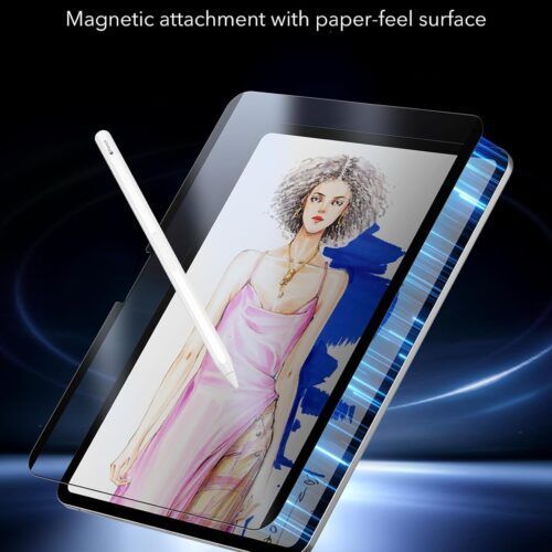 Alternative view of ESR Paper Feel Magnetic Screen Protector iPad Pro 11 2024/2025