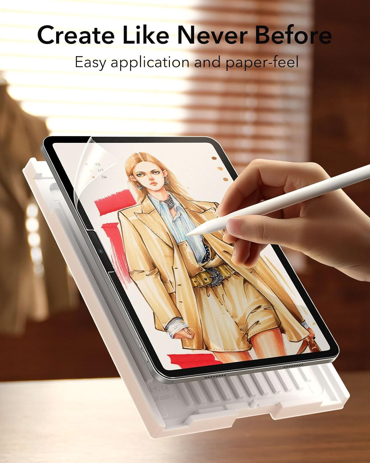 (2 Pack) ESR Screen Protector Paper Feel iPad Air 11(With Easy Application Tray) ΠΡΟΣΤΑΣΙΑ ΟΘΟΝΗΣ ESR (2 Pack) ESR Screen Protector Paper Feel iPad Air 11(With Easy Application Tray) - Image 2