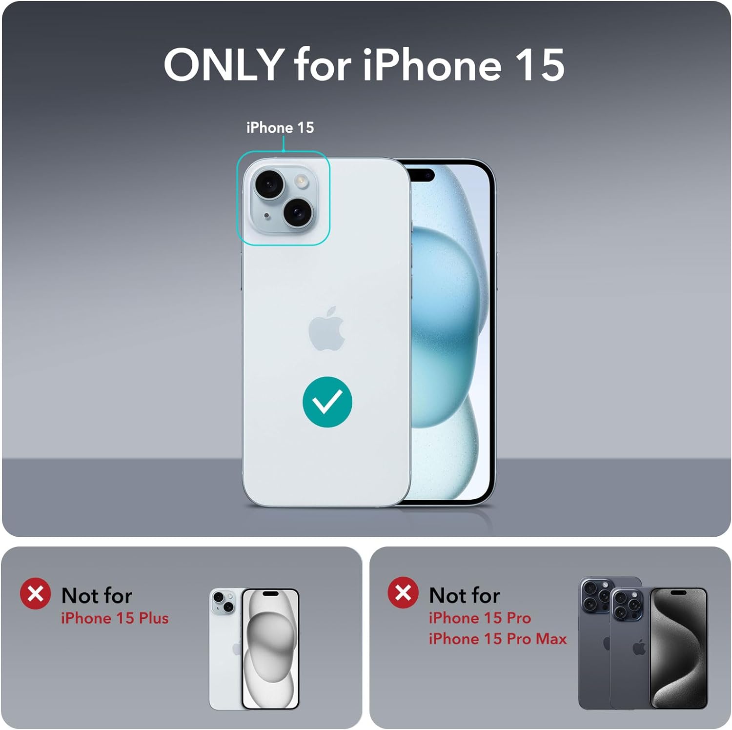 Θήκη ESR Classic Hybrid HaloLock MagSafe Clear Light Blue iPhone 15 ΘΗΚΕΣ ESR Θήκη ESR Classic Hybrid HaloLock MagSafe Clear Light Blue iPhone 15 - Image 8