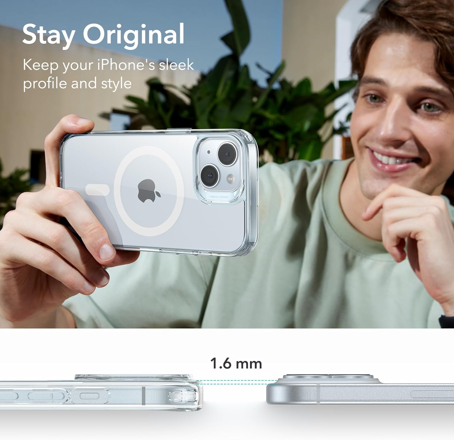 Θήκη ESR Classic Hybrid HaloLock MagSafe Clear Light Blue iPhone 15 Plus ΘΗΚΕΣ ESR Θήκη ESR Classic Hybrid HaloLock MagSafe Clear Light Blue iPhone 15 Plus - Image 7