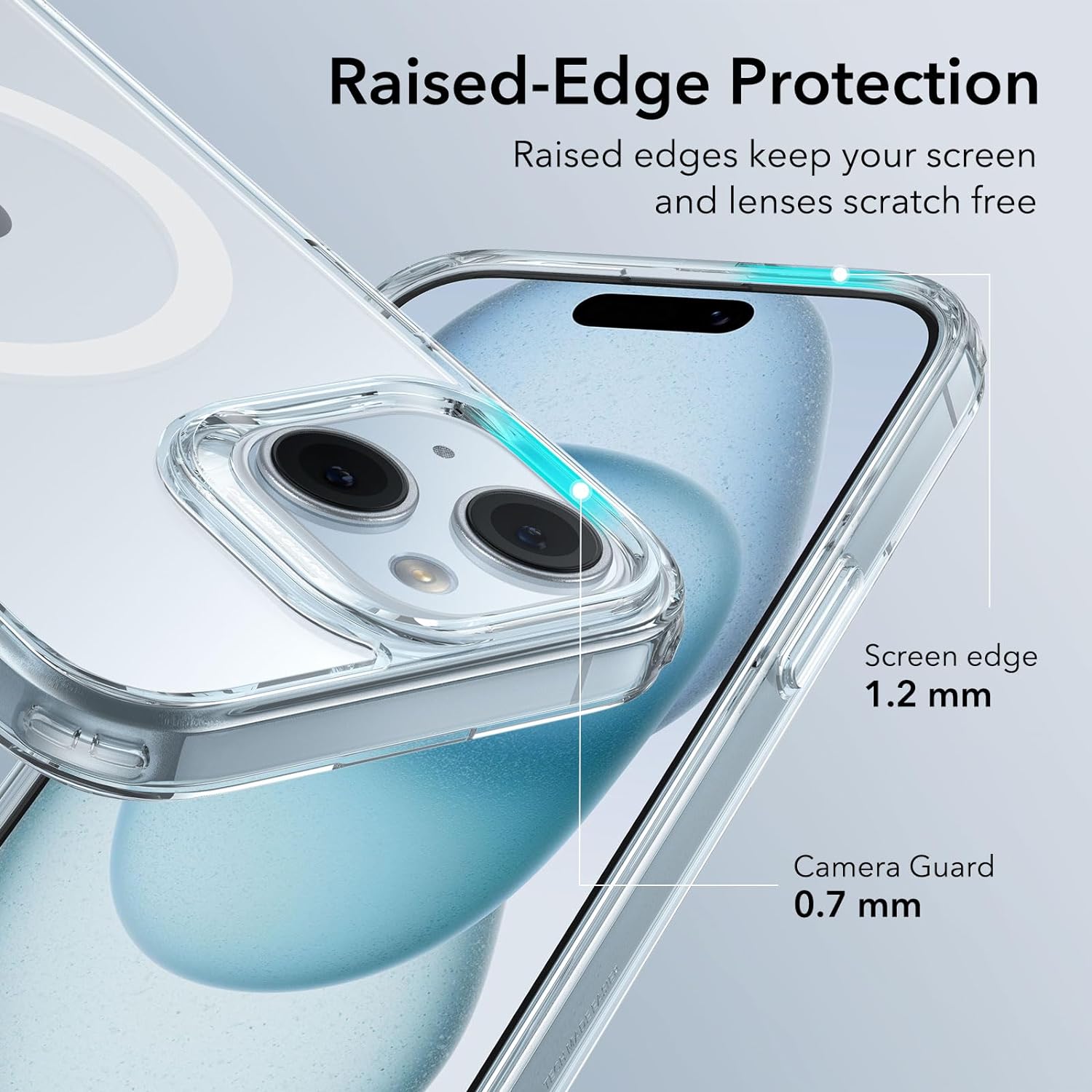 Θήκη ESR Classic Hybrid HaloLock MagSafe Clear Light Blue iPhone 15 Plus ΘΗΚΕΣ ESR Θήκη ESR Classic Hybrid HaloLock MagSafe Clear Light Blue iPhone 15 Plus - Image 6