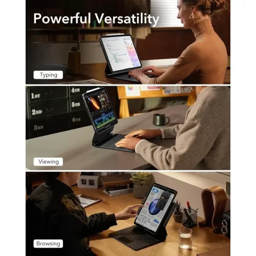 Alternative view of Θήκη με Πληκτρολόγιο ESR Rebound Magnetic Keyboard 360 Black iPad Air 13