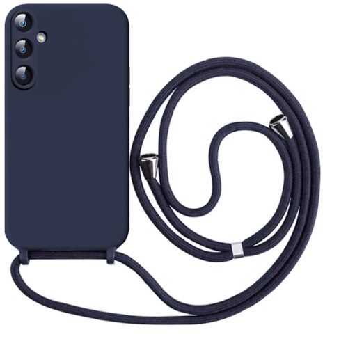 Θήκη Liquid Silicone Κορδόνι Dark Blue Samsung Galaxy A16