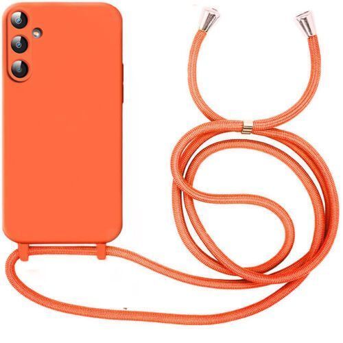 Θήκη Liquid Silicone Κορδόνι Orange Samsung Galaxy A16