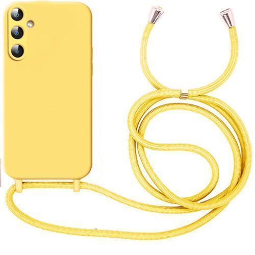 Θήκη Liquid Silicone Κορδόνι Yellow Samsung Galaxy A16