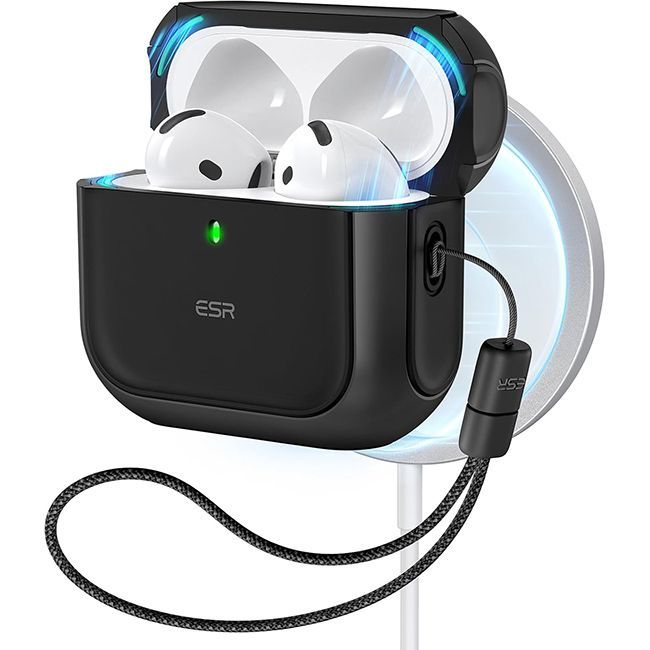 ESR AirPods Pro 3 Orbit Hybrid Case Black (MagSafe Compatible) APPLE AIRPODS ESR ESR AirPods Pro 3 Orbit Hybrid Case Black (MagSafe Compatible)