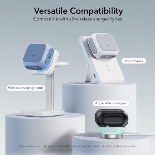 Alternative view of Θήκη ESR AirPods 4 Orbit Hybrid Case Blue (MagSafe Compatible)
