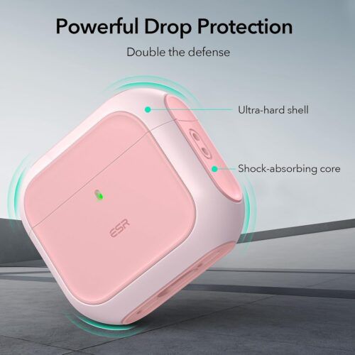 Alternative view of Θήκη ESR AirPods 4 Orbit Hybrid Case Pink (MagSafe Compatible)