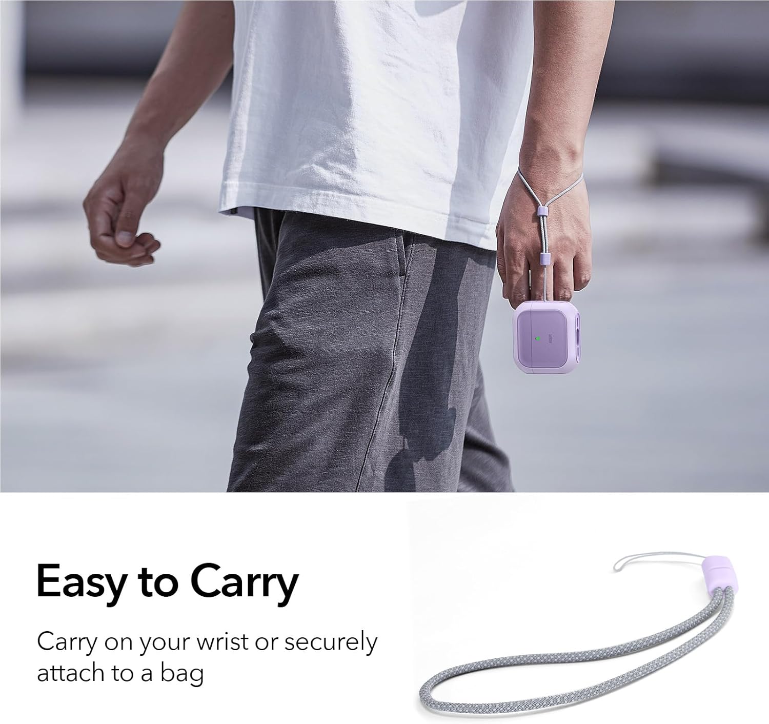 ESR AirPods Pro 3 Orbit Hybrid Case Lavender (MagSafe Compatible) APPLE AIRPODS ESR ESR AirPods Pro 3 Orbit Hybrid Case Lavender (MagSafe Compatible) - Image 5