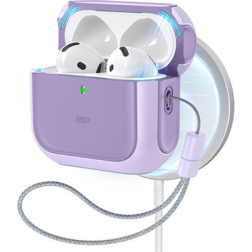 Θήκη ESR AirPods 4 Orbit Hybrid Case Purple (MagSafe Compatible) APPLE AIRPODS ESR Θήκη ESR AirPods 4 Orbit Hybrid Case Purple (MagSafe Compatible)