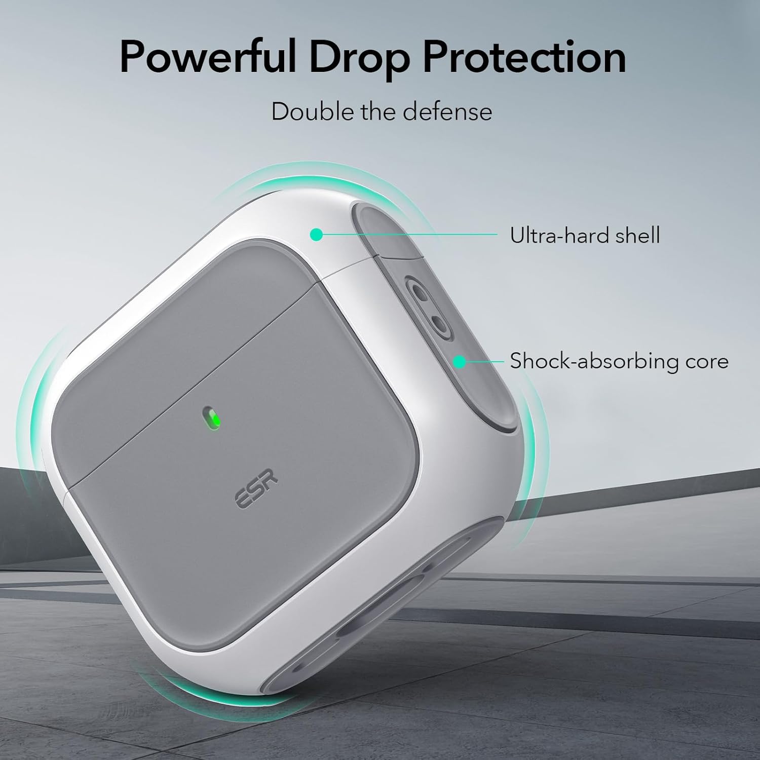 Θήκη ESR AirPods 4 Orbit Hybrid Case White (MagSafe Compatible) APPLE AIRPODS ESR Θήκη ESR AirPods 4 Orbit Hybrid Case White (MagSafe Compatible) - Image 5