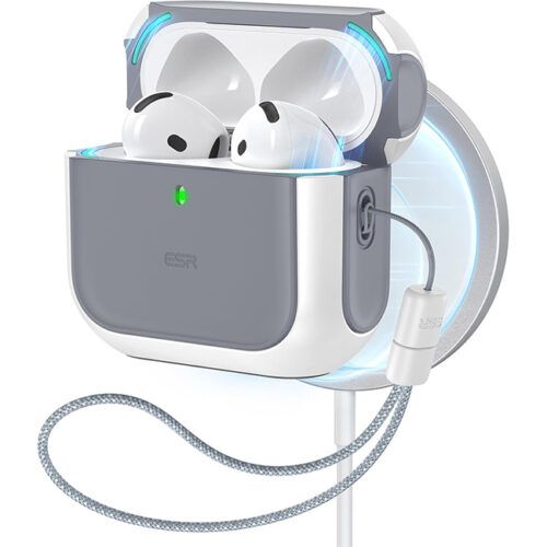 Θήκη ESR AirPods 4 Orbit Hybrid Case White (MagSafe Compatible) APPLE AIRPODS ESR Θήκη ESR AirPods 4 Orbit Hybrid Case White (MagSafe Compatible)