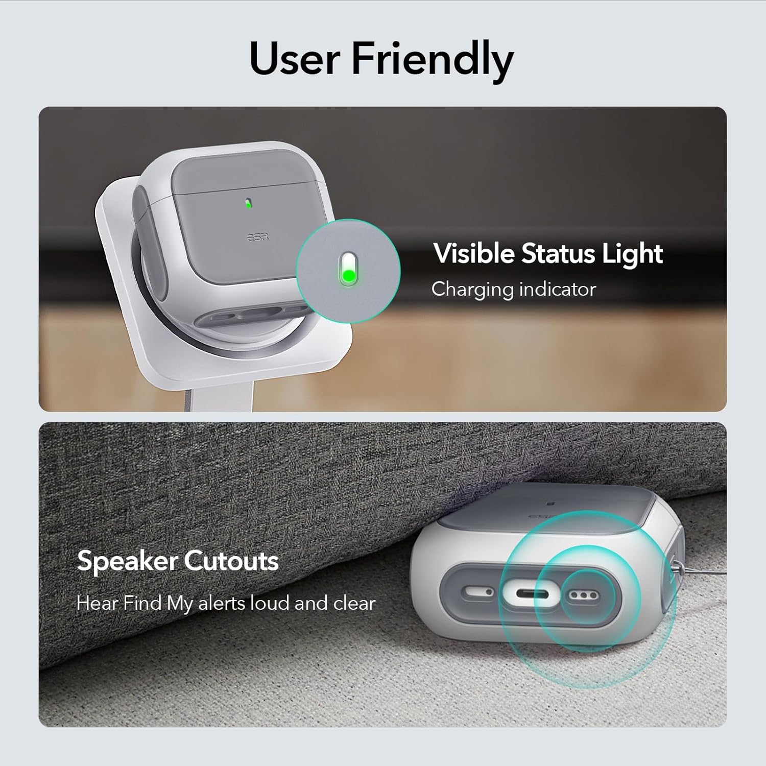 Θήκη ESR AirPods 4 Orbit Hybrid Case White (MagSafe Compatible) APPLE AIRPODS ESR Θήκη ESR AirPods 4 Orbit Hybrid Case White (MagSafe Compatible) - Image 7