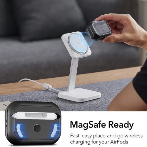 Alternative view of ESR AirPods Pro Orbit Hybrid Case Black (MagSafe Compatible)