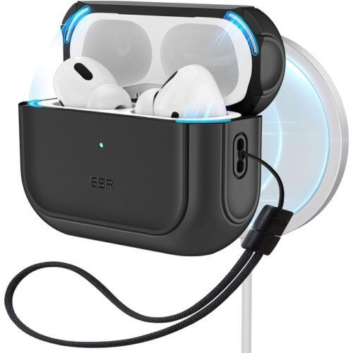 ESR AirPods Pro Orbit Hybrid Case Black (MagSafe Compatible) APPLE AIRPODS ESR ESR AirPods Pro Orbit Hybrid Case Black (MagSafe Compatible)