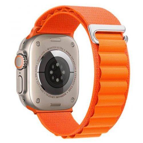 Orso Alpine Nylon Loop Band Orange Apple Watch 44/45/46/49mm APPLE WATCH Orso Orso Alpine Nylon Loop Band Orange Apple Watch 44/45/46/49mm