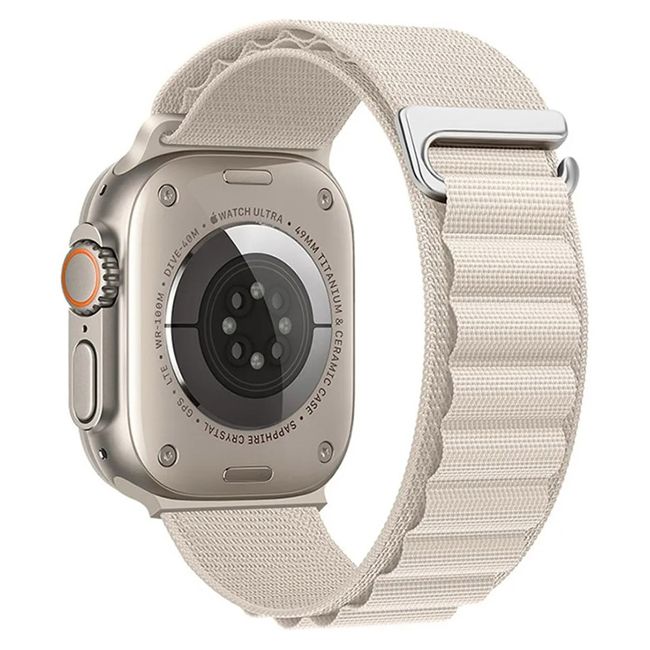 Orso Alpine Nylon Loop Band Stone Apple Watch 44/45/46/49mm APPLE WATCH Orso Orso Alpine Nylon Loop Band Stone Apple Watch 44/45/46/49mm